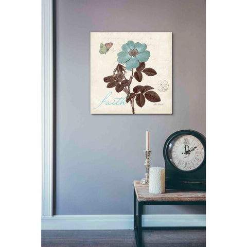 Image of 'Touch of Blue II - Faith' by Katie Pertiet, Canvas Wall Art,18 x 18