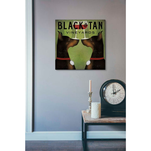 Image of 'Double Doberman Vineyards' by Ryan Fowler, Canvas Wall Art,18 x 18