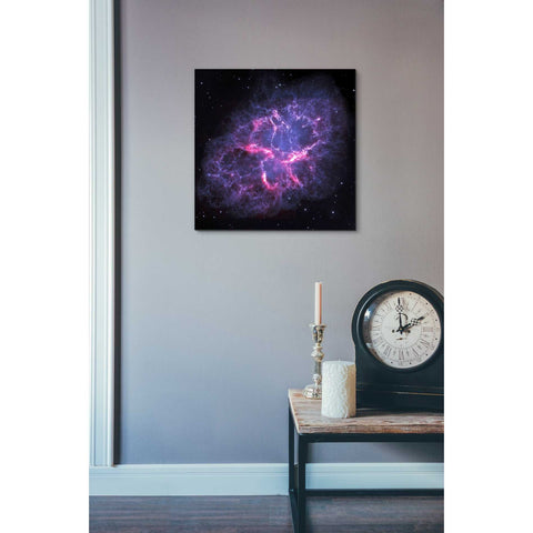 Image of 'Crab Nebula' Hubble Space Telescope Canvas Wall Art,18 x 18