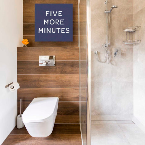 Image of 'Five More Minutes' by Linda Woods, Canvas Wall Art,18 x 18