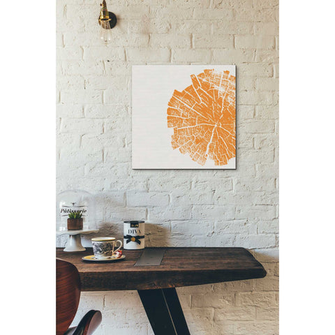 Image of 'Orange Slice' by Linda Woods, Canvas Wall Art,18 x 18