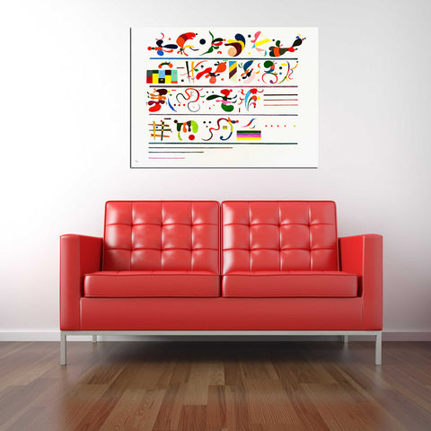 Image of 'Succession' by Wassily Kandinsky Canvas Wall Art,18 x 24