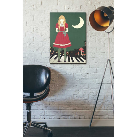 Image of 'Crescent Moon' by Sai Tamiya, Canvas Wall Art,18 x 26