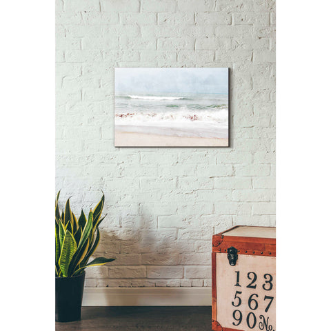 Image of 'Pastel Waves Landscape' by Linda Woods, Canvas Wall Art,18 x 26