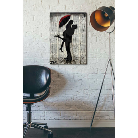 Image of 'Love and Rain' by Loui Jover, Canvas Wall Art,18 x 26