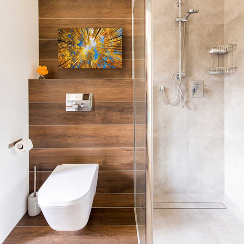 Image of 'Towering Aspens' by Darren White, Canvas Wall Art,18 x 26