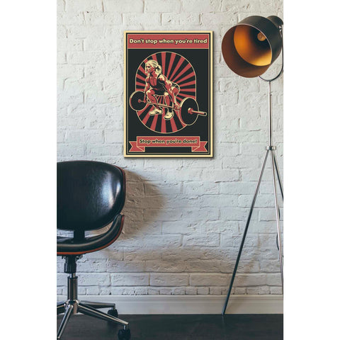 Image of 'Gym Motivation' Canvas Wall Art,18 x 26