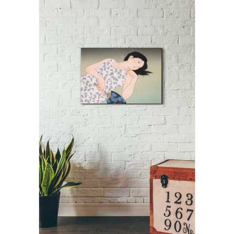 Image of 'Evening Cicada' by Sai Tamiya, Canvas Wall Art,26 x 18