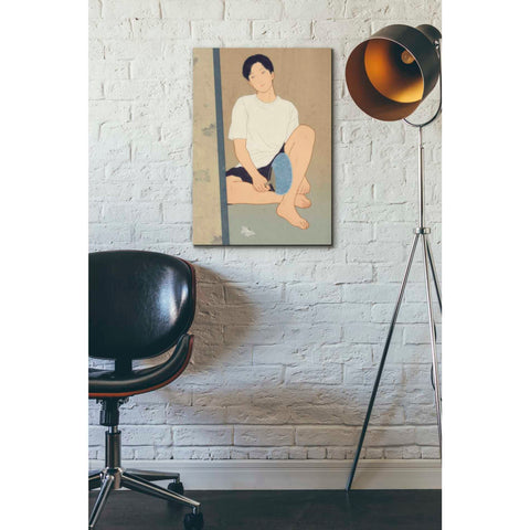 Image of 'A Summer Afternoon Shower' by Sai Tamiya, Canvas Wall Art,18 x 26