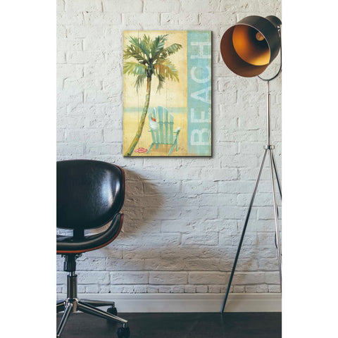 Image of 'Ocean Beach I' by Daphne Brissonet, Canvas Wall Art,18 x 26