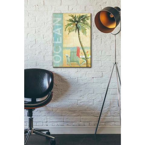 Image of 'Ocean Beach II' by Daphne Brissonet, Canvas Wall Art,18 x 26