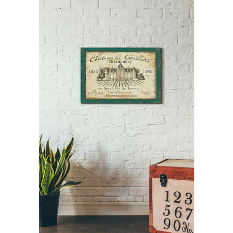Image of 'French Wine Label IV' by Daphne Brissonet, Canvas Wall Art,18 x 26