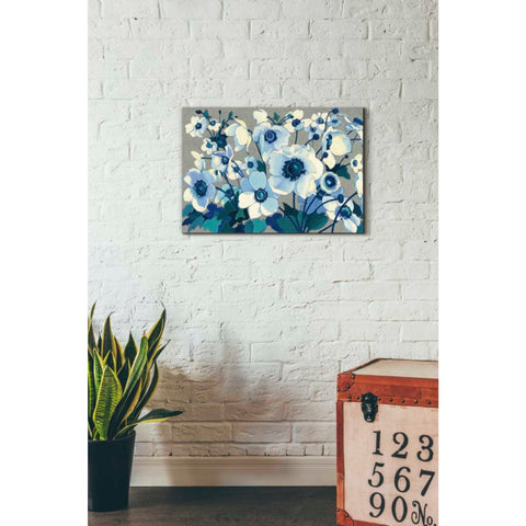 Image of 'Anemones Japonaises I' by Shirley Novak, Canvas Wall Art,26 x 18