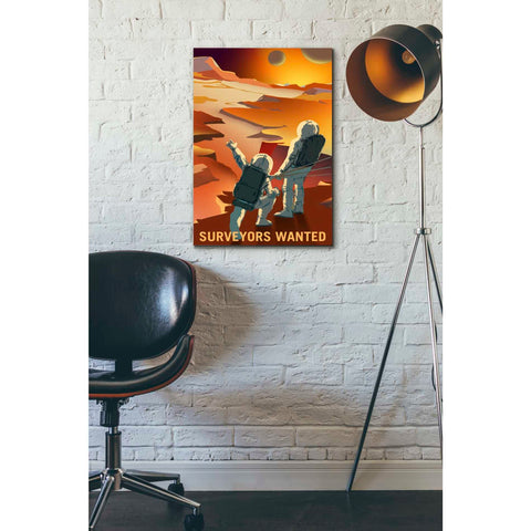 Image of 'Mars Explorer Series: Surveyors Wanted' Canvas Wall Art,18 x 26