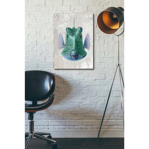 Image of 'Cowfish' by Fab Funky Giclee Canvas Wall Art