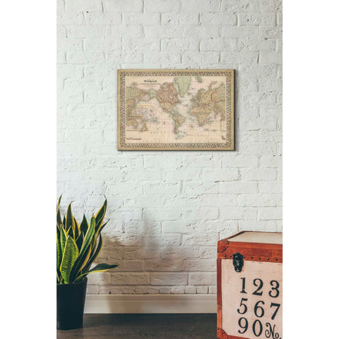 Image of 'Mitchell's World Map' by Mitchell Giclee Canvas Wall Art