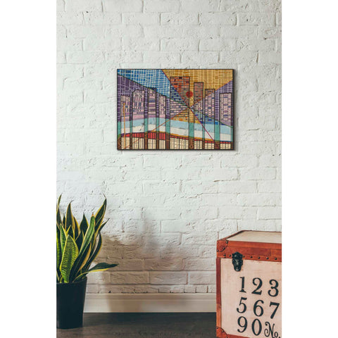Image of 'Modern Map of Detroit' by Nikki Galapon Giclee Canvas Wall Art