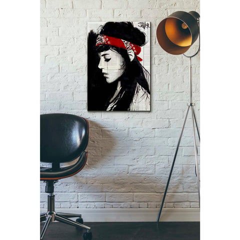 Image of 'Red Bandana' by Loui Jover, Canvas Wall Art,18 x 26