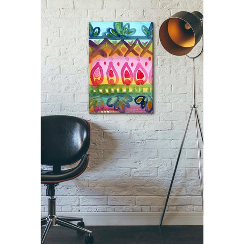 Image of 'Fiesta Iv' by Linda Woods, Canvas Wall Art,18 x 26
