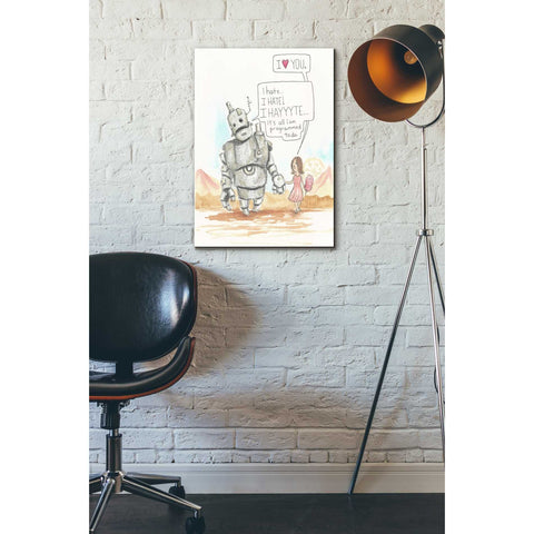 Image of 'I Hate' by Craig Snodgrass, Canvas Wall Art,18 x 26