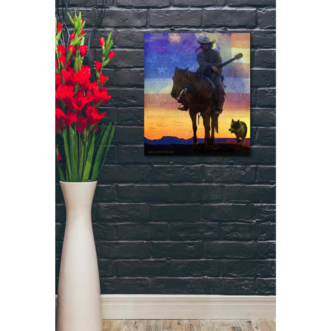 Image of 'American Cowgirl' by Chris Vest, Giclee Canvas Wall Art