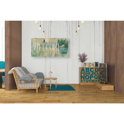 Image of 'Waterside Lodge III' by Daphne Brissonet, Canvas Wall Art,20 x 40