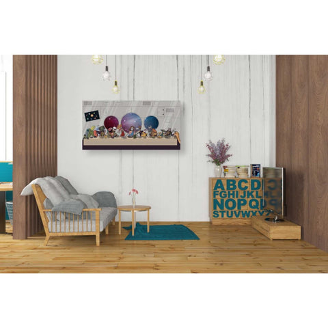 Image of 'The Robot's Last Supper' Canvas Wall Art,40 x 20