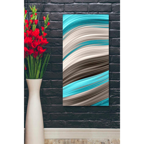 Image of 'Aqua Sweep I' by James Burghardt Giclee Canvas Wall Art