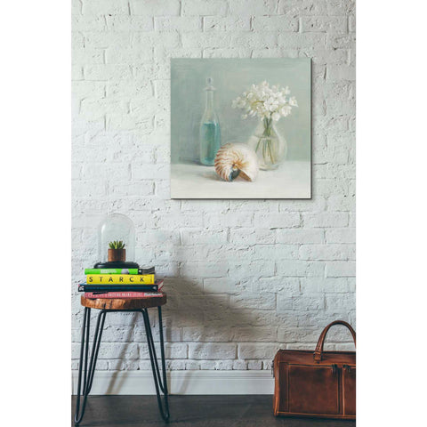 Image of 'White Flower Spa' by Danhui Nai, Canvas Wall Art,26 x 26