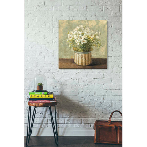 Image of 'Hatbox Freesia' by Danhui Nai, Canvas Wall Art,26 x 26