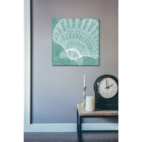 Image of 'Aqua Treasure III' by Daphne Brissonet, Canvas Wall Art,26 x 26