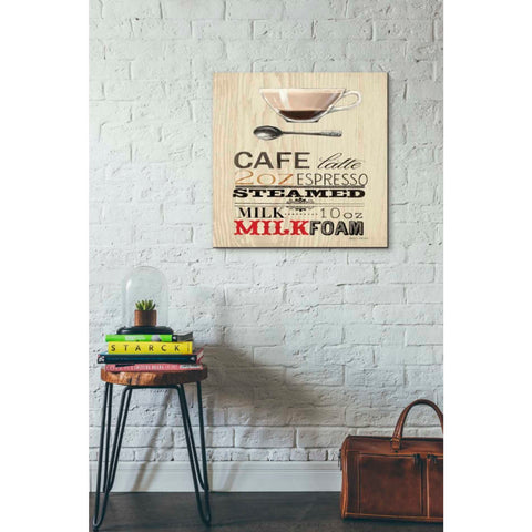 Image of 'Cafe Latte' by Marco Fabiano, Canvas Wall Art,26 x 26