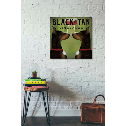 Image of 'Double Doberman Vineyards' by Ryan Fowler, Canvas Wall Art,26 x 26