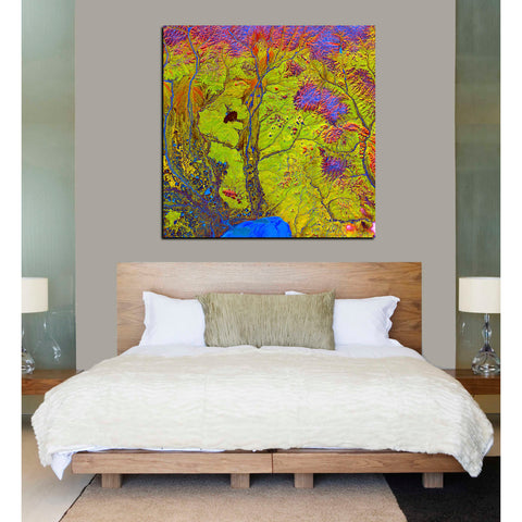 Image of 'Earth As Art: Siberian Ribbons' Canvas Wall Art,26 x 26