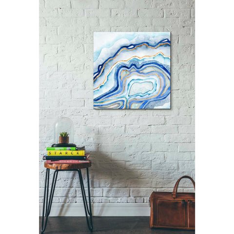Image of 'Cobalt Agate II' by Grace Popp Canvas Wall Art,26 x 26