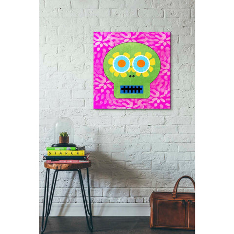 Image of 'Day Of The Dead I' by Linda Woods, Canvas Wall Art,26 x 26