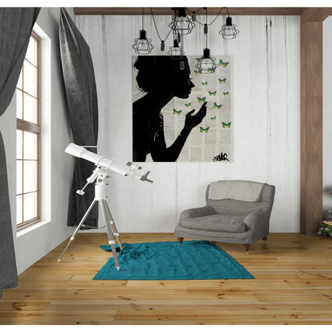 Image of 'Simplicity Green' by Loui Jover, Canvas Wall Art,26 x 30