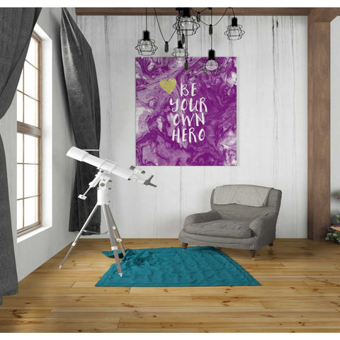 Image of 'Be Your Own Hero' by Linda Woods, Canvas Wall Art,26 x 30