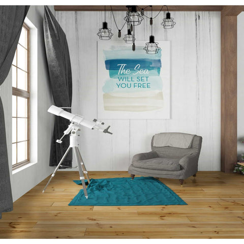 Image of 'Sea Will Set You Free' by Linda Woods, Canvas Wall Art,26 x 30