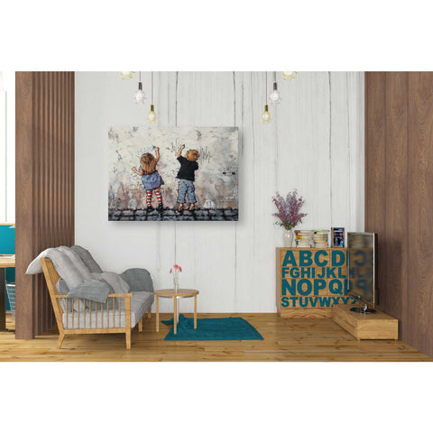Image of 'Wall Graffiti' by Alexander Gunin, Canvas Wall Art,26 x 34