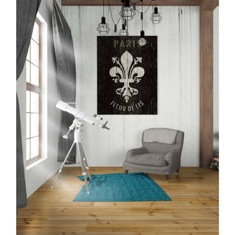 Image of 'Refurbished Fleur-de-lis' by Wild Apple Portfolio, Canvas Wall Art,26 x 34