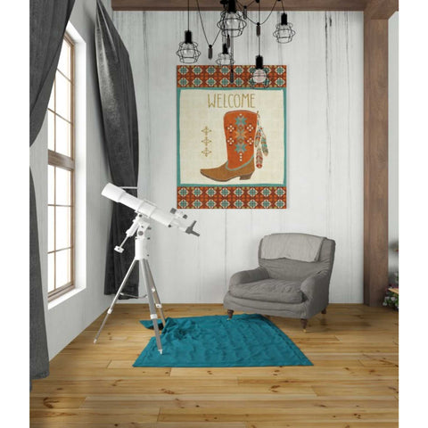 Image of 'Southwest at Heart IV FLAG' by Veronique Charron, Canvas Wall Art,26 x 34