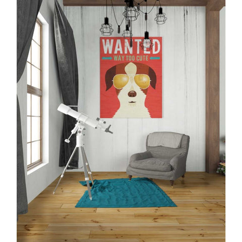 Image of 'Beach Bums Terrier I Wanted' by Michael Mullan, Canvas Wall Art,26 x 34