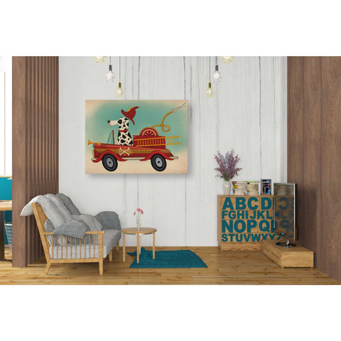 Image of 'K9 Fire Department' by Ryan Fowler, Canvas Wall Art,26 x 34