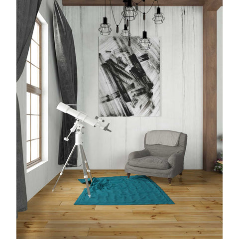 Image of 'Black and White Strokes N' Canvas Wall Art,26 x 34