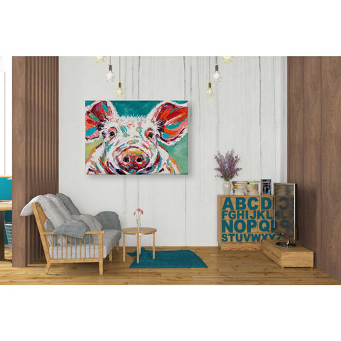 Image of 'Piggy II' by Carolee Vitaletti Canvas Wall Art,34 x 26