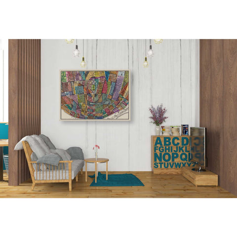 Image of 'Modern Map of St. Louis' by Nikki Galapon Giclee Canvas Wall Art