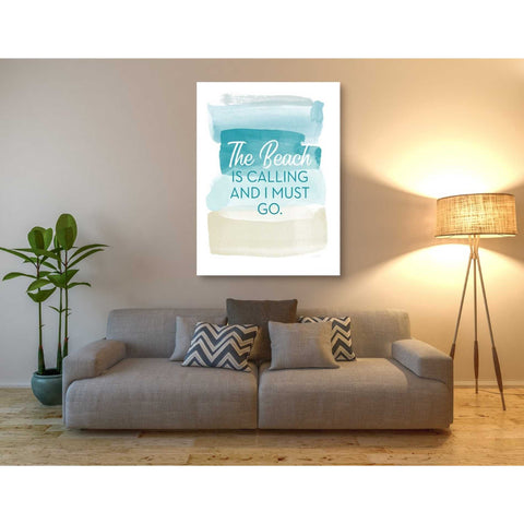 Image of 'The Beach Is Calling' by Linda Woods, Canvas Wall Art,26 x 34