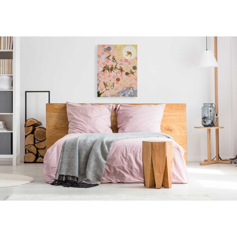 Image of 'Jolly Sparrows' by Zigen Tanabe, Giclee Canvas Wall Art