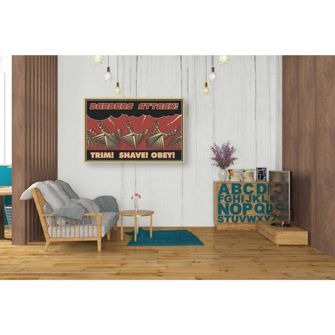 Image of 'Barbershop' Canvas Wall Art,26 x 40
